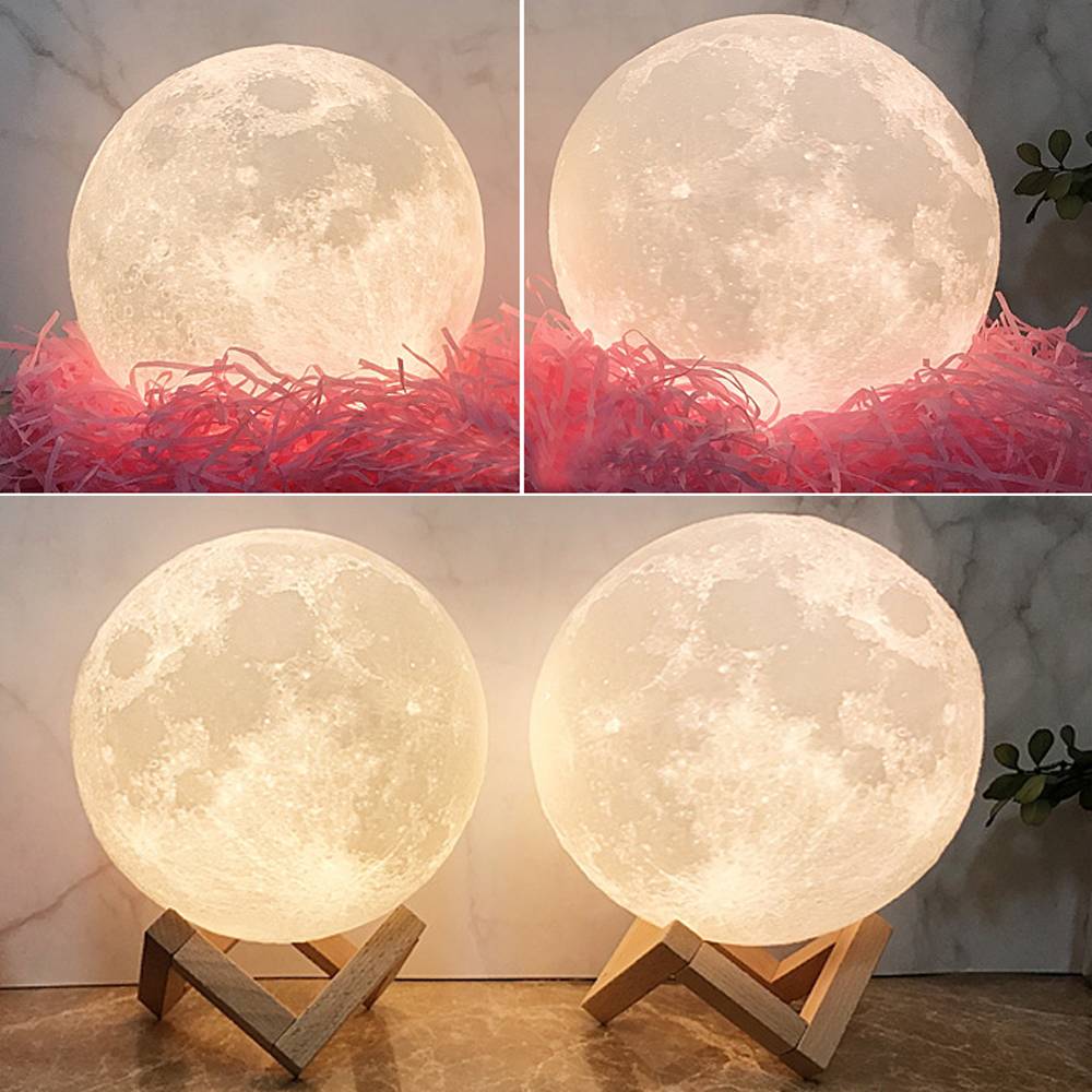 Custom 3D Printed Photo Lunar Light Moon Lamp