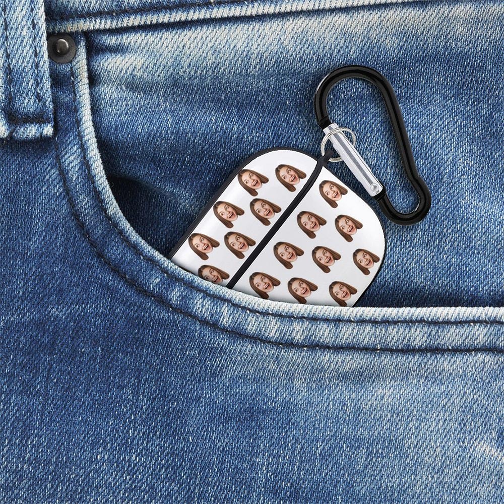 Personalised Face Airpods Case Cover for Airpods Pro with Keychain