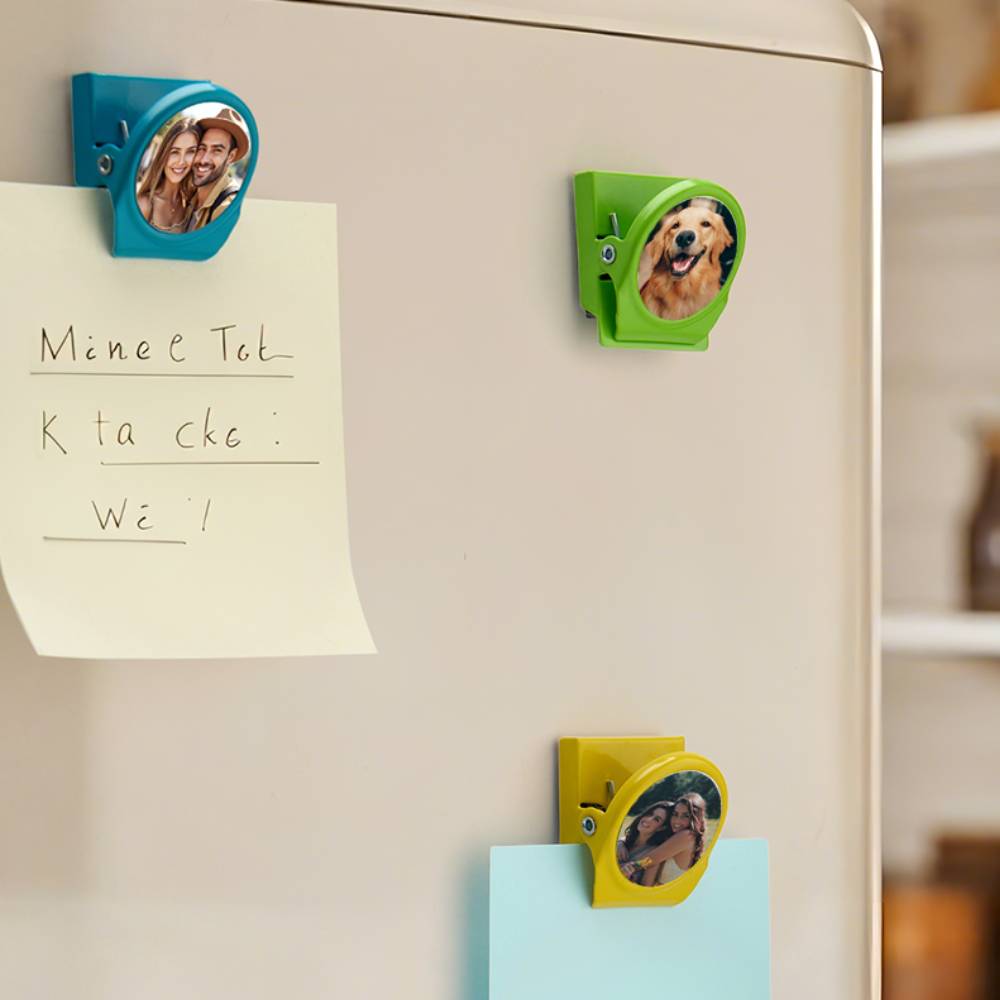Personalised Magnetic Metal Clips Refrigerator Magnet with Photo Magnets Metal Clip