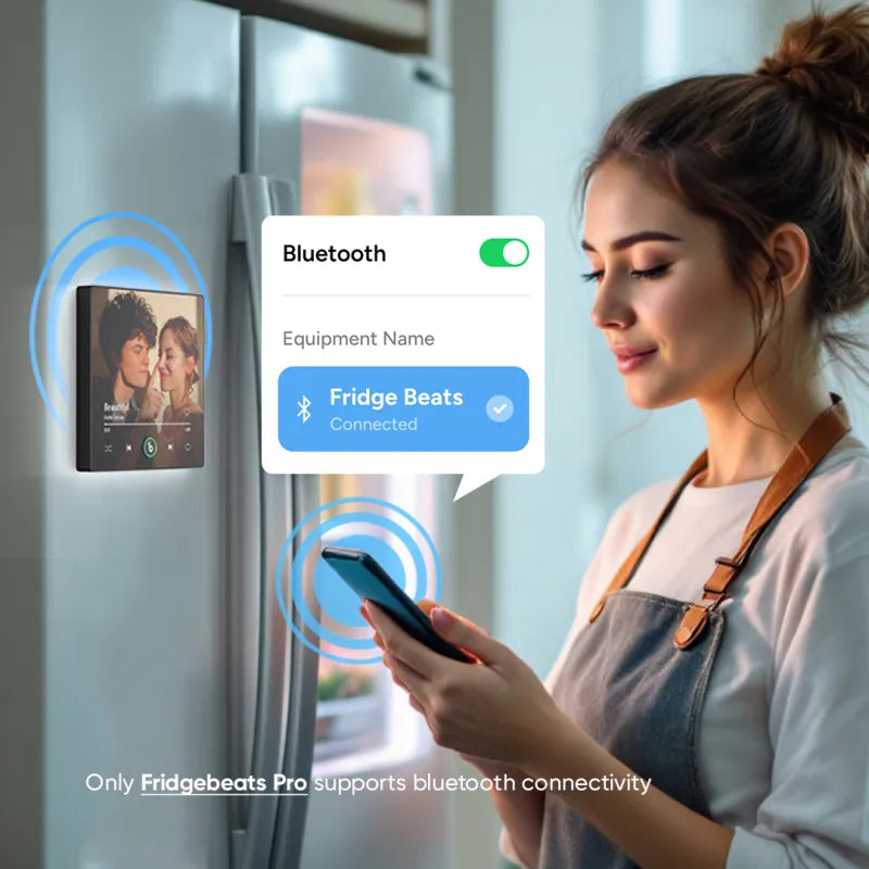 FridgeBeats Framed Custom Music Fridge Magnet New 4.0 Upgrade Custom Music And Photo Fridge Magnet Supports Bluetooth Connectivity