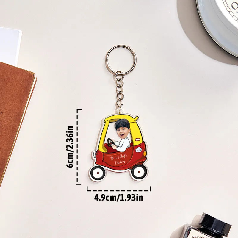 Personalised Drive Safe Keychain Custom Car Style Keychain Gifts for Dad