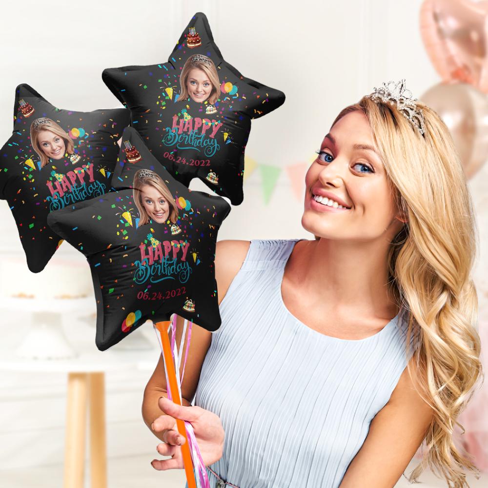 Personalised Photo Happy Birthday Balloons for Birthday Party Decoration Supplies