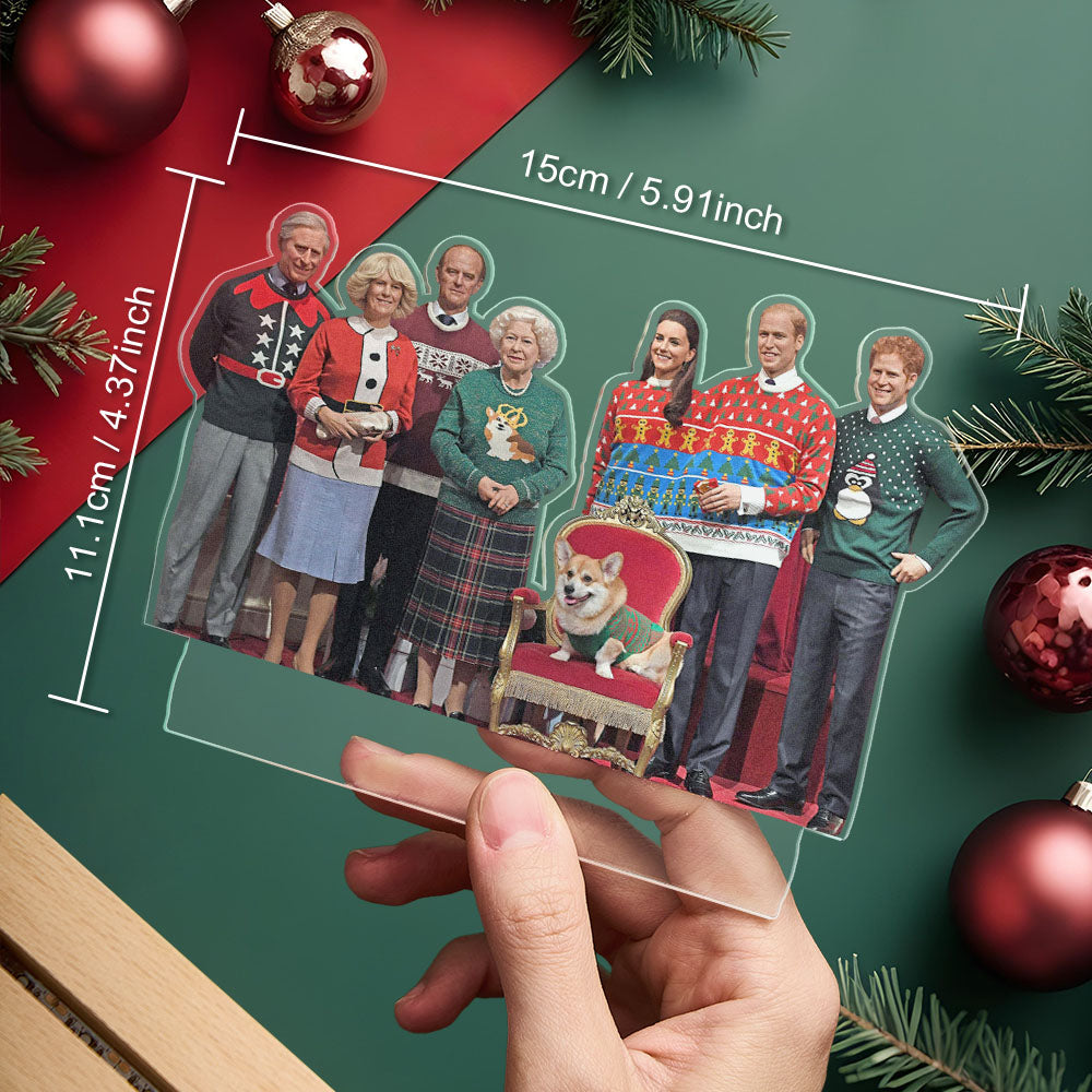 Personalised Photo Shape 3D LED Light Christmas Gift For Family Members