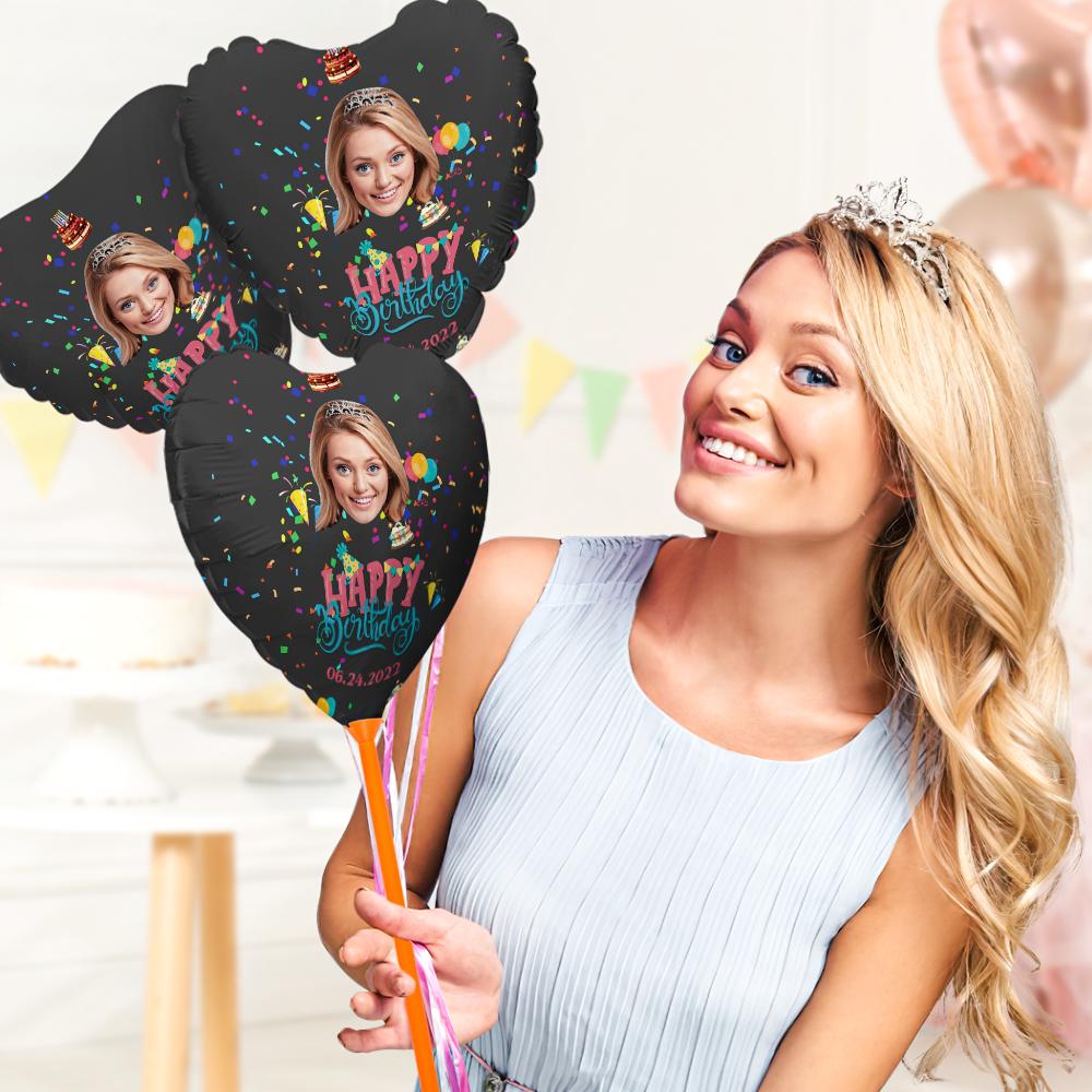 Personalised Photo Happy Birthday Balloons for Birthday Party Decoration Supplies