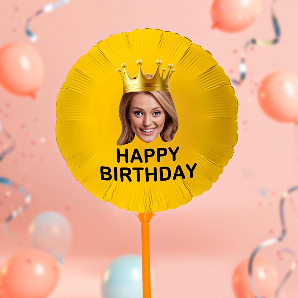 Custom Happy Birthday Balloons Personalised Face Balloon Decoration for Birthday