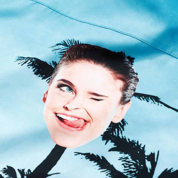 Custom Face Hawaiian Shirt Personalised Tropical Leaves Beach Shirts