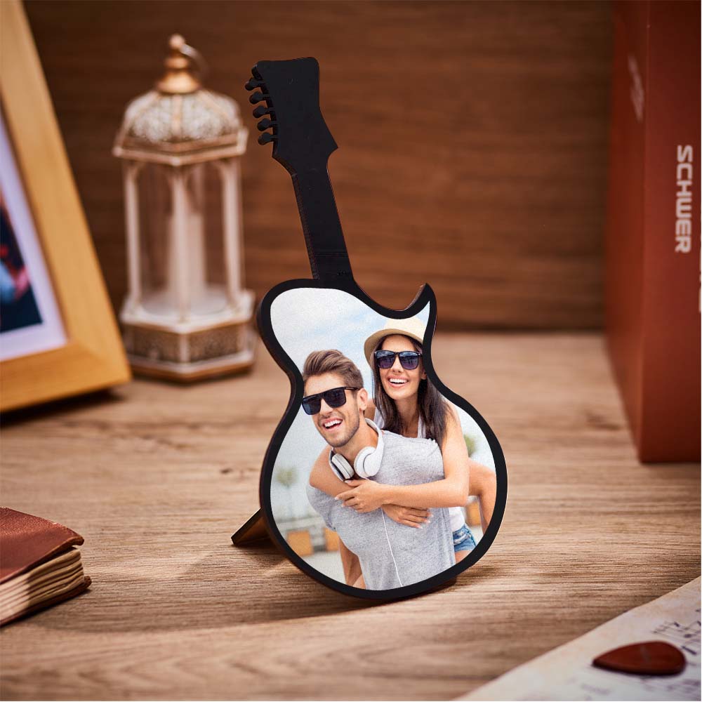 Custom Photo Guitar Frame Personalised Picture Frame Music Lover Gifts