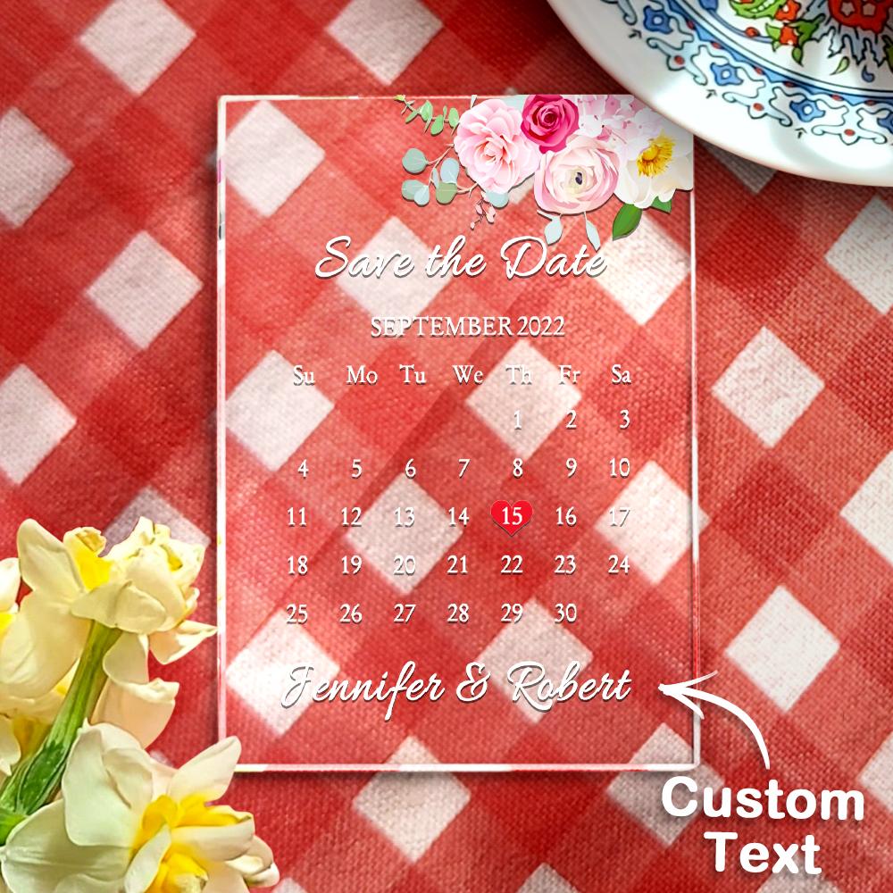 Personalised Acrylic Wedding Information Plaque Decorative Wedding Gift