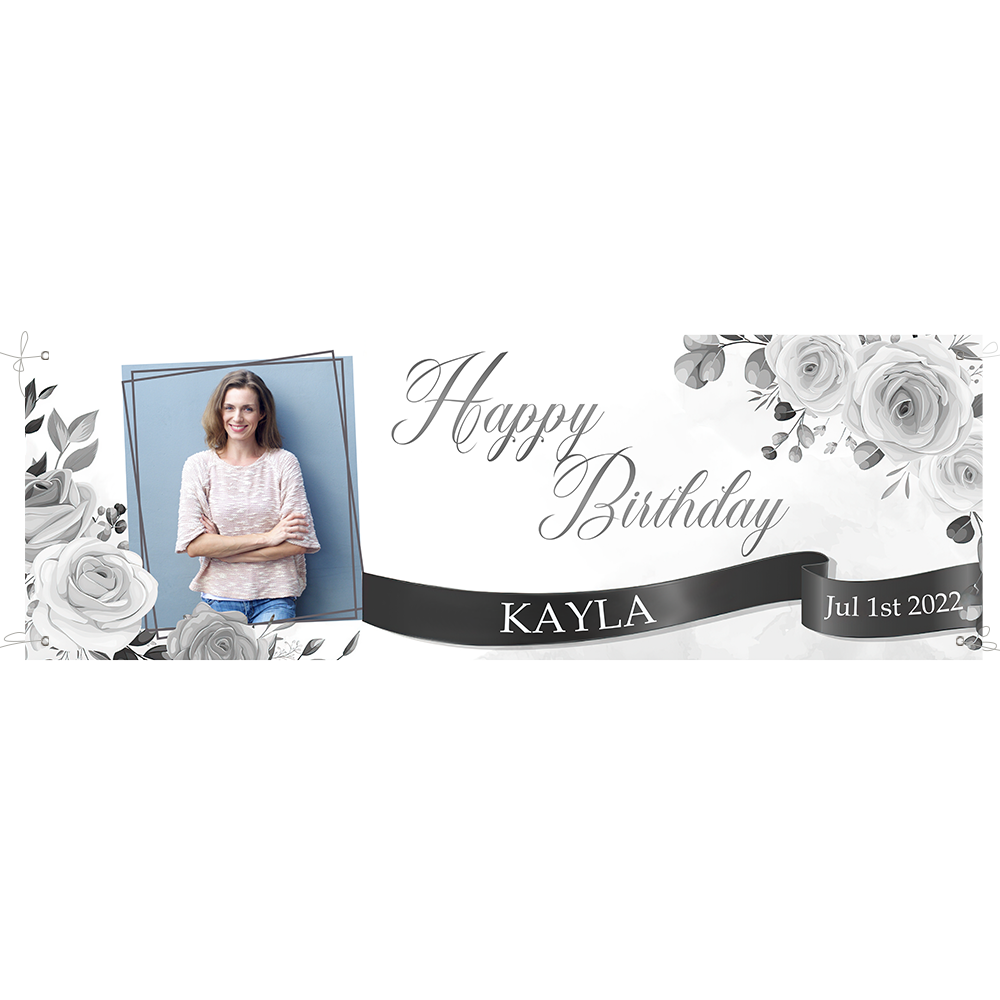 Custom Happy Birthday Banner Personalised Birthday Party Backdrop