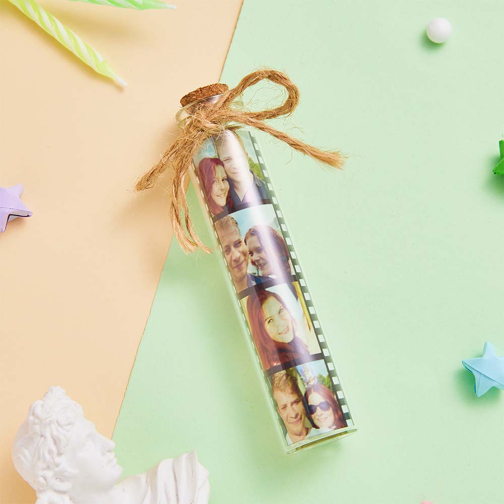 Custom Film Roll Photo Glass Jar Personalised Photo Gift for Him