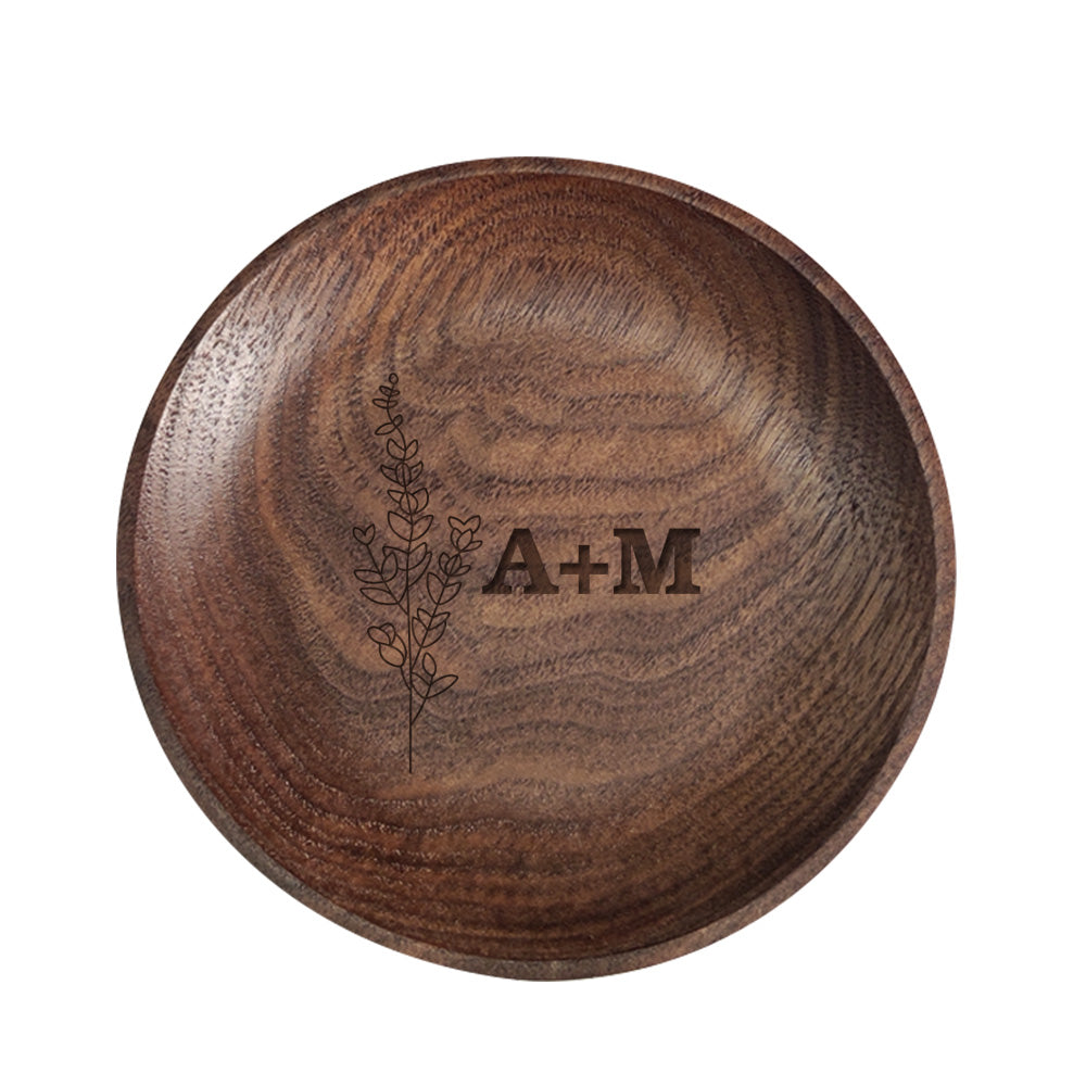 Personalised Floral Ring Dish Engagement Wedding Jewelry Tray Gift for Her