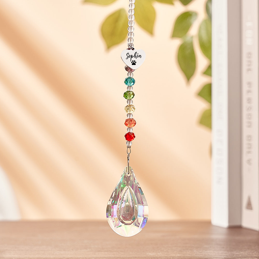 303997050188464128aCustom Suncatcher Pet Memorial Crystal Rainbow Bridge Sun Catcher for Pet Sympathy Gift