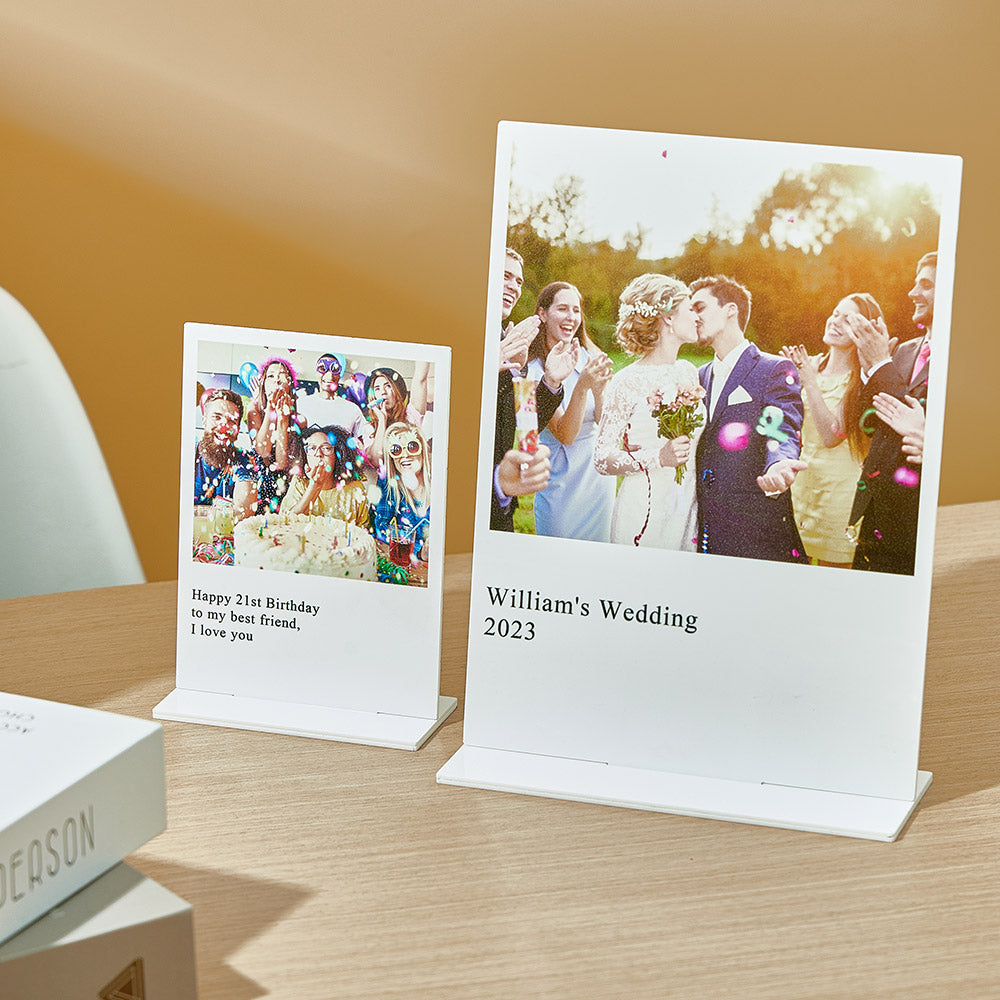 Personalised Photo Plaque Acrylic Photo Plaque Home Decor for Anniversary Birthday Gifts