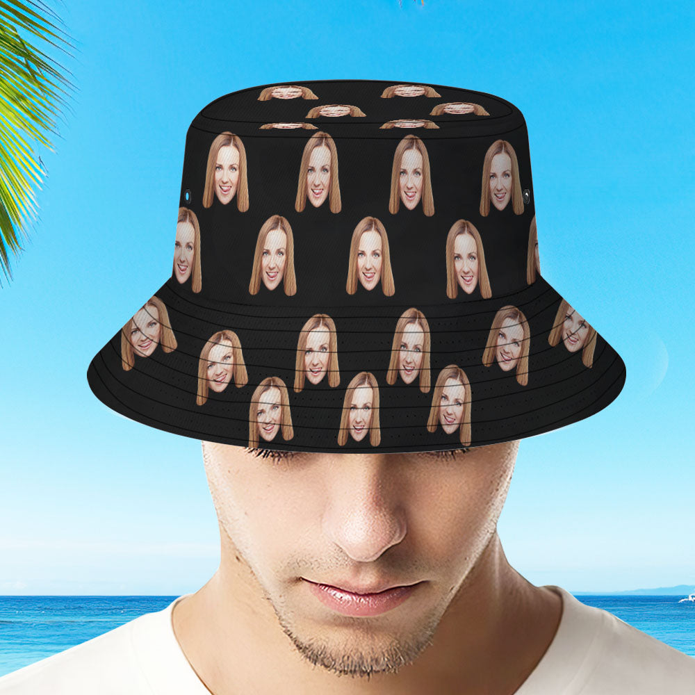 Custom Bucket Hat Photo Hats Personalised Bucket Hat Gifts For Dog Owner