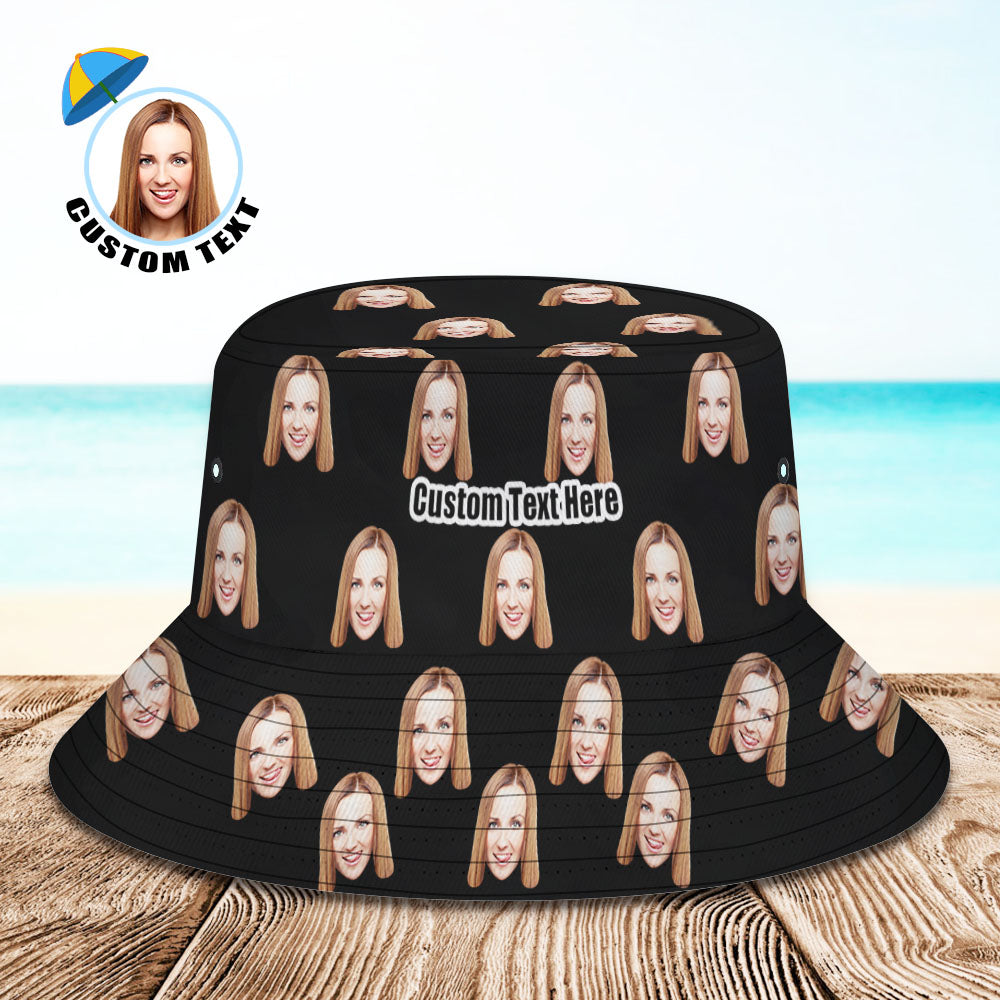 Custom Bucket Hat Photo Hats Personalised Bucket Hat Gifts For Dog Owner