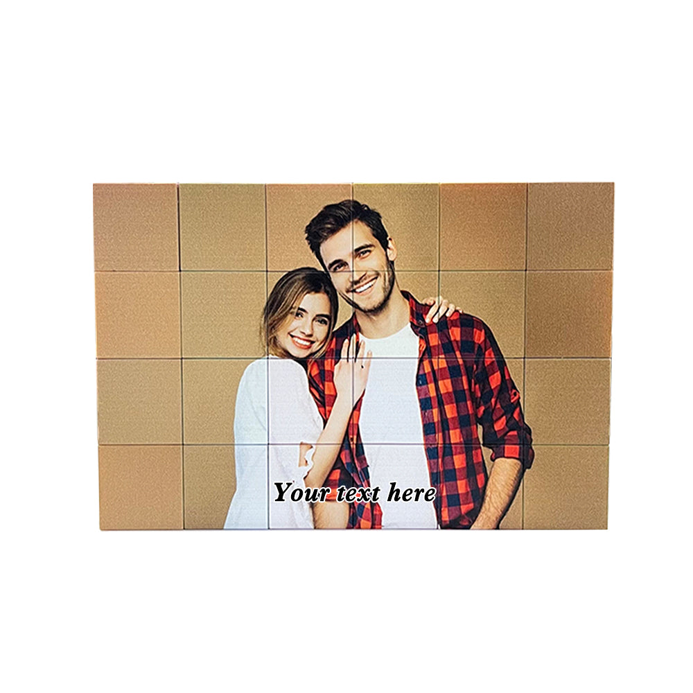 Custom Photo Magnetic Building Blocks Magnet Construction Cube Toys