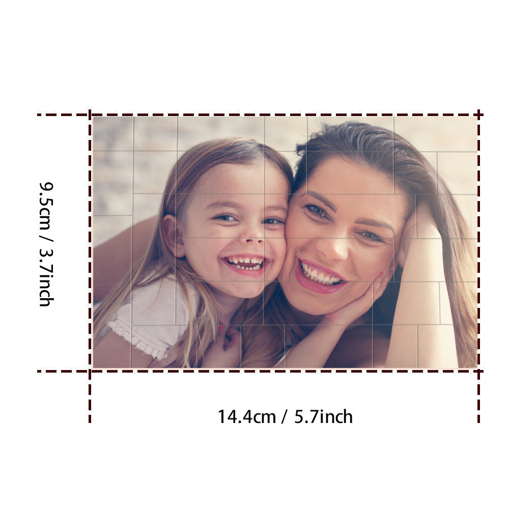 Custom Building Block Puzzle Personalised Photo Brick Gifts for Dad