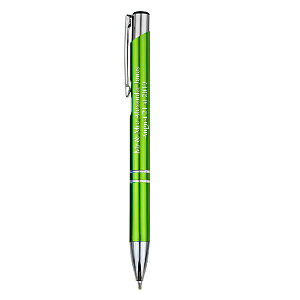 Custom Pens Office Pens Personalised Pens Metallic Printed Name Pen Custom Metal Pen Great Gift Ideas 12 Pieces