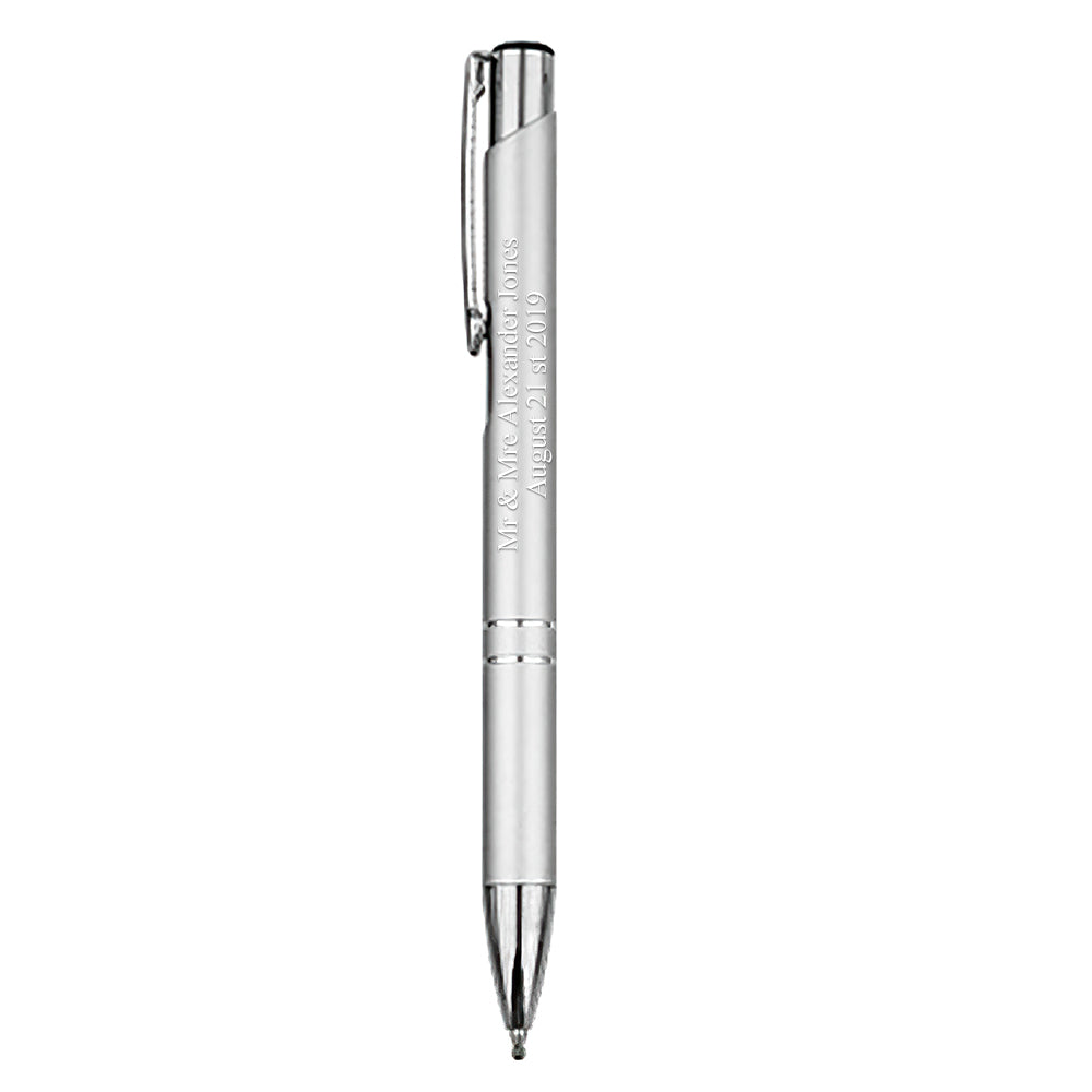 Custom Pens Office Pens Personalised Pens Metallic Printed Name Pen Custom Metal Pen Great Gift Ideas 12 Pieces