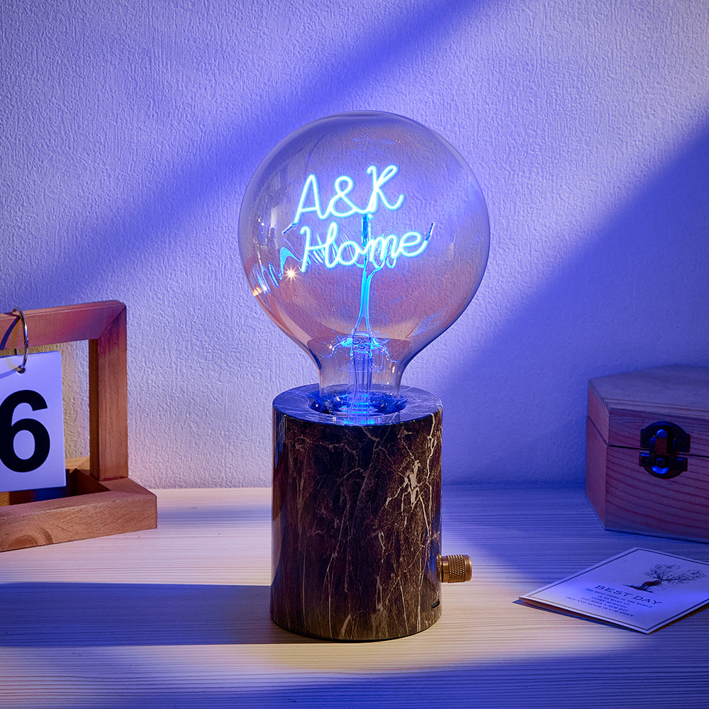 Custom Led Vintage Edison Filament Modeling Lamp Soft Light Bulbs Adjustable Brightness Wireless Base Colorful Lights Led