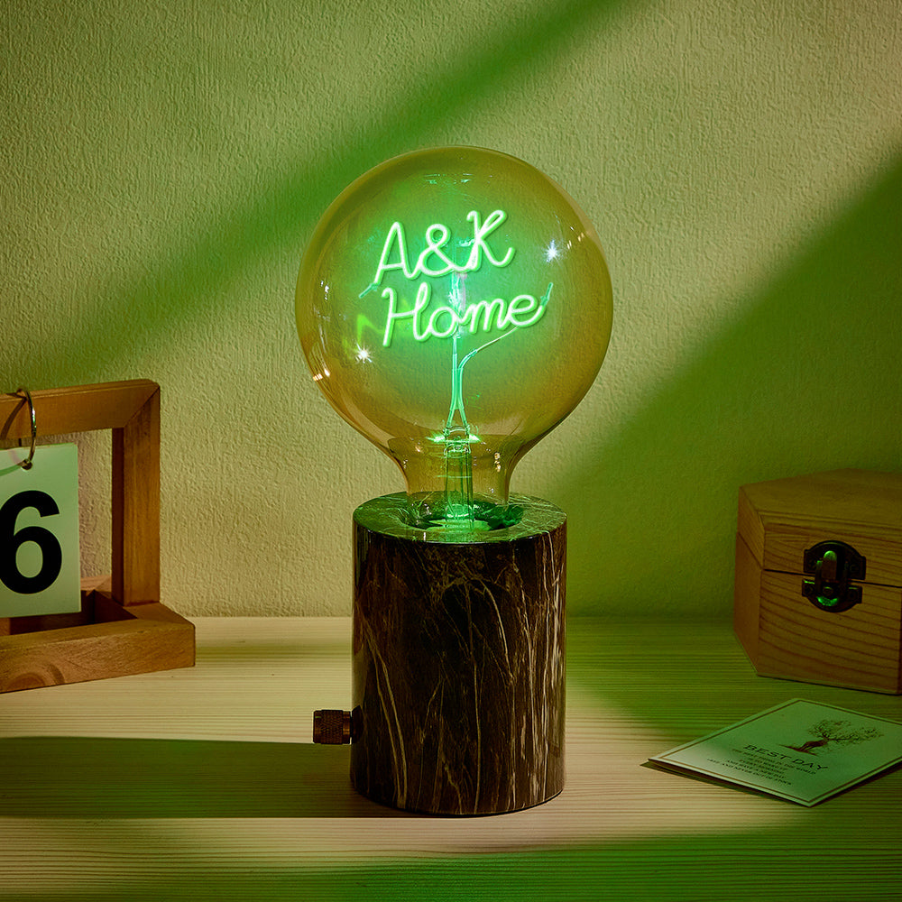 Custom Led Vintage Edison Filament Modeling Lamp Soft Light Bulbs Adjustable Brightness Wireless Base Colorful Lights Led