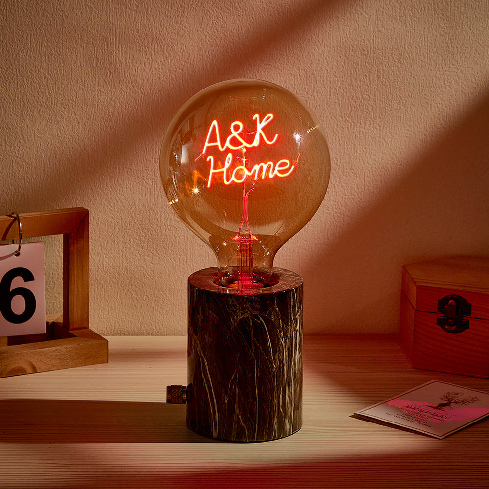 Custom Led Vintage Edison Filament Modeling Lamp Soft Light Bulbs Adjustable Brightness Wireless Base Colorful Lights Led