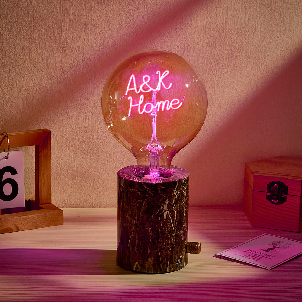 Custom Led Vintage Edison Filament Modeling Lamp Soft Light Bulbs Adjustable Brightness Wireless Base Colorful Lights Led