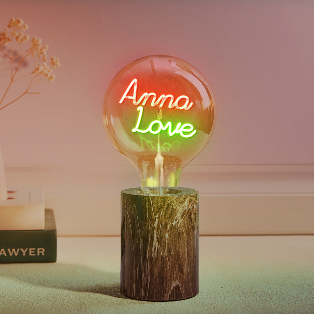 Custom Led Vintage Edison Filament Modeling Lamp Soft Light Bulbs Adjustable Brightness Wireless Base Colorful Lights Led