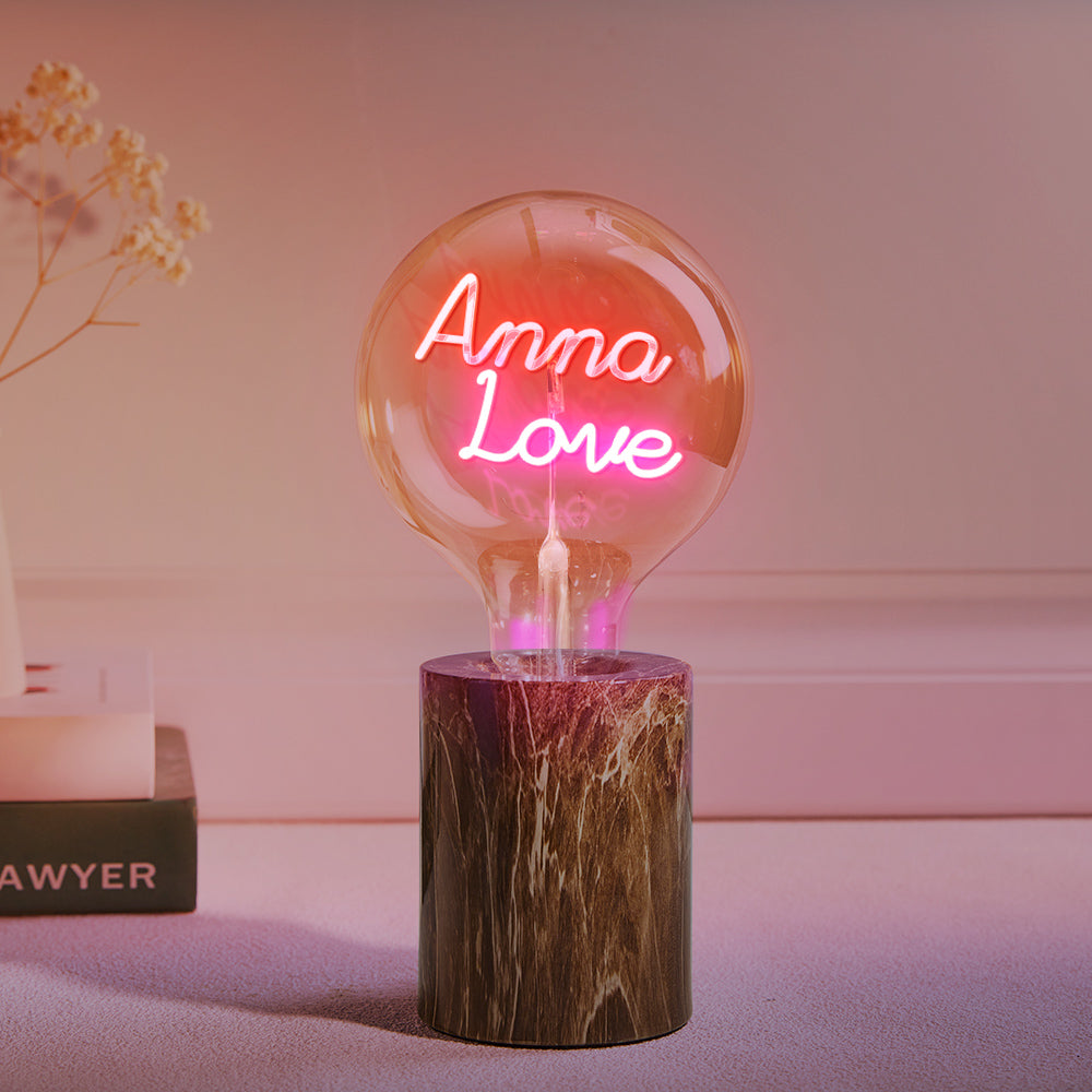 Custom Led Vintage Edison Filament Modeling Lamp Soft Light Bulbs Adjustable Brightness Wireless Base Colorful Lights Led