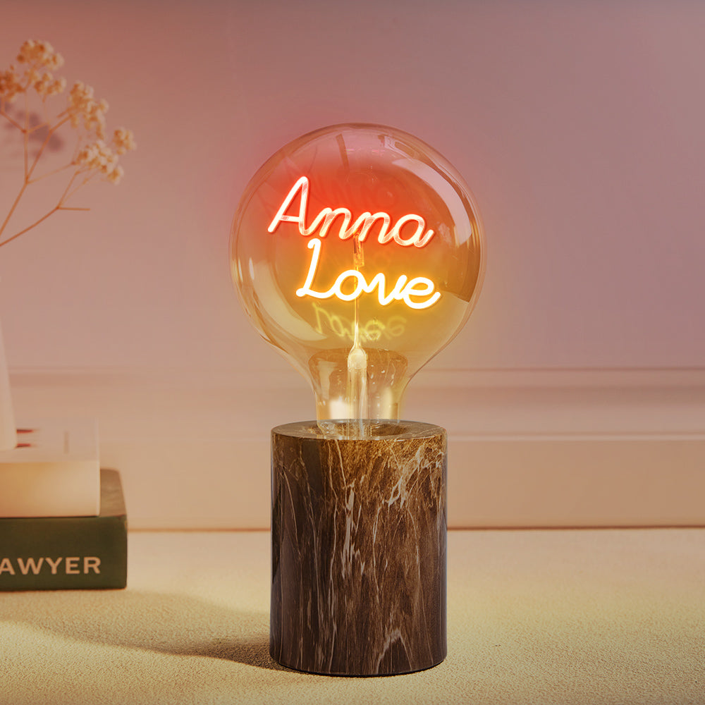 Custom Led Vintage Edison Filament Modeling Lamp Soft Light Bulbs Adjustable Brightness Wireless Base Colorful Lights Led