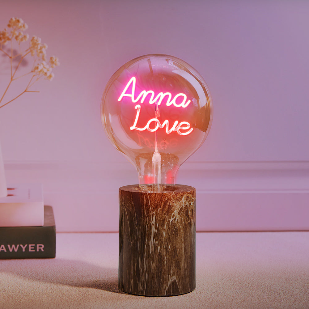 Custom Led Vintage Edison Filament Modeling Lamp Soft Light Bulbs Adjustable Brightness Wireless Base Colorful Lights Led