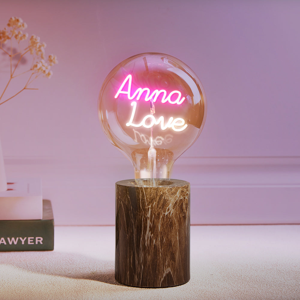 Custom Led Vintage Edison Filament Modeling Lamp Soft Light Bulbs Adjustable Brightness Wireless Base Colorful Lights Led