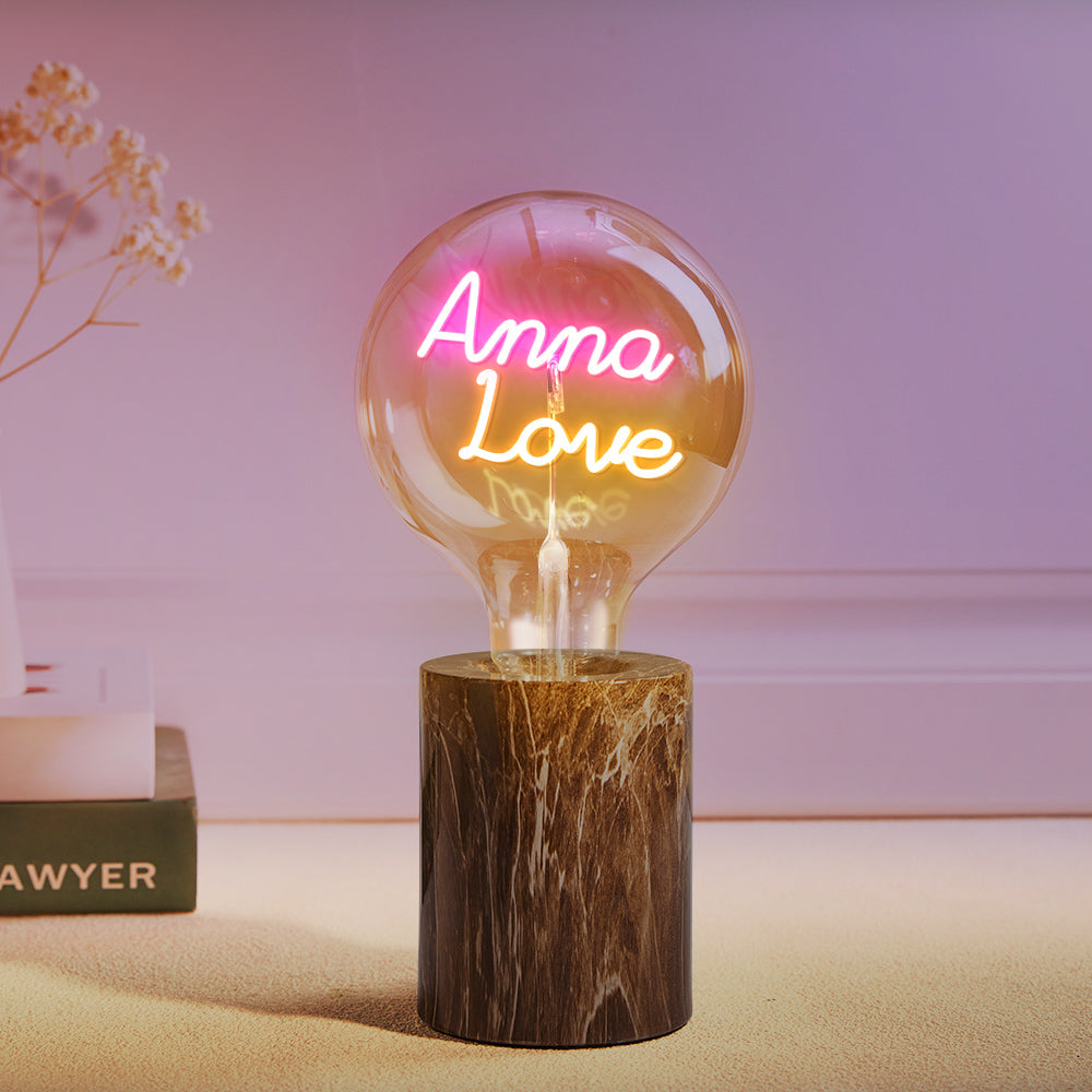 Custom Led Vintage Edison Filament Modeling Lamp Soft Light Bulbs Adjustable Brightness Wireless Base Colorful Lights Led