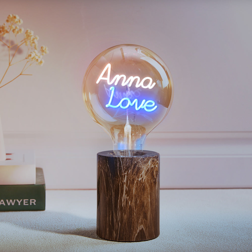 Custom Led Vintage Edison Filament Modeling Lamp Soft Light Bulbs Adjustable Brightness Wireless Base Colorful Lights Led