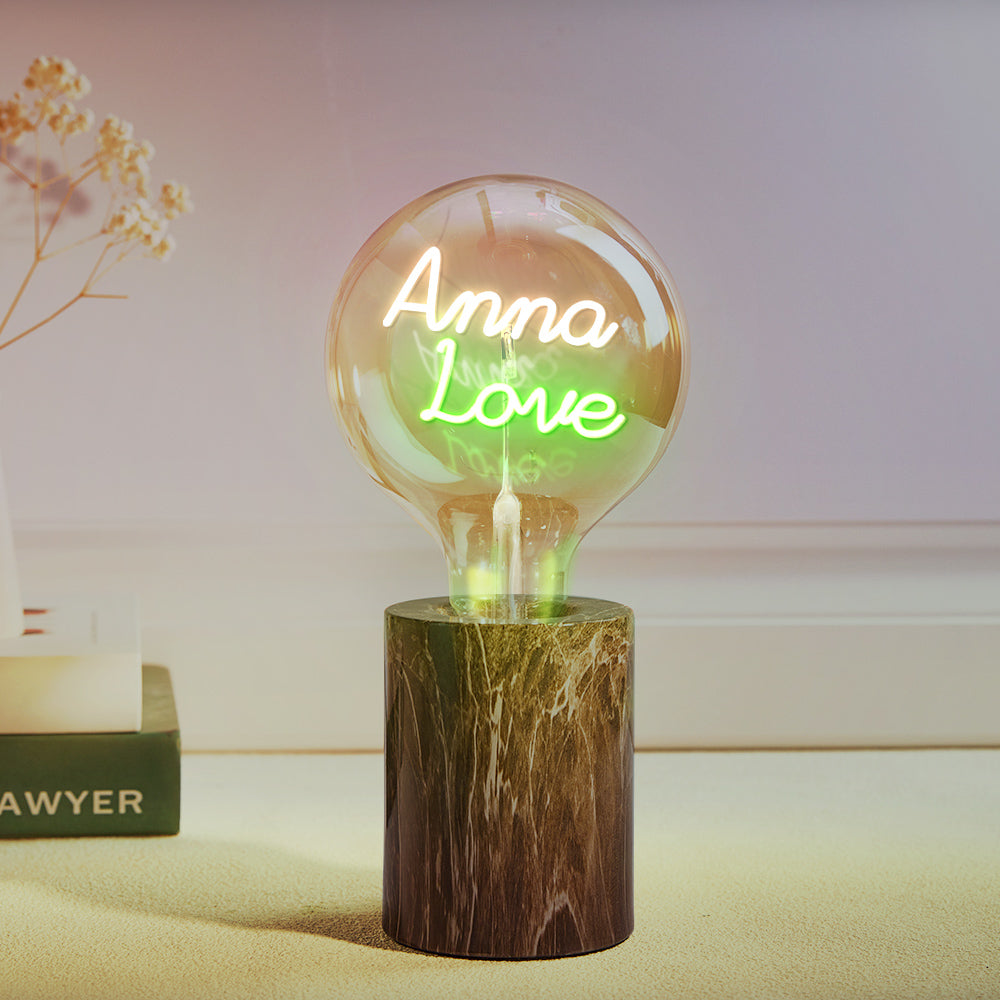 Custom Led Vintage Edison Filament Modeling Lamp Soft Light Bulbs Adjustable Brightness Wireless Base Colorful Lights Led