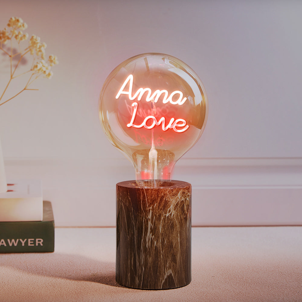 Custom Led Vintage Edison Filament Modeling Lamp Soft Light Bulbs Adjustable Brightness Wireless Base Colorful Lights Led