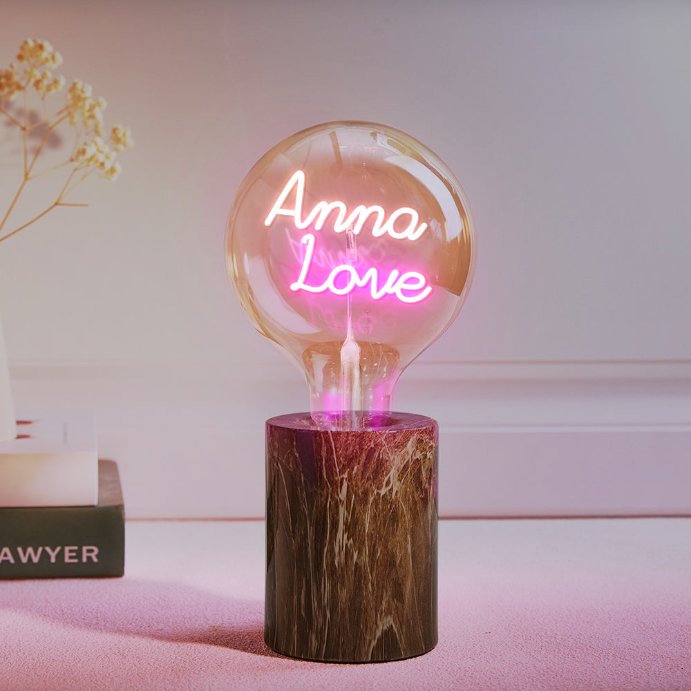 Custom Led Vintage Edison Filament Modeling Lamp Soft Light Bulbs Adjustable Brightness Wireless Base Colorful Lights Led