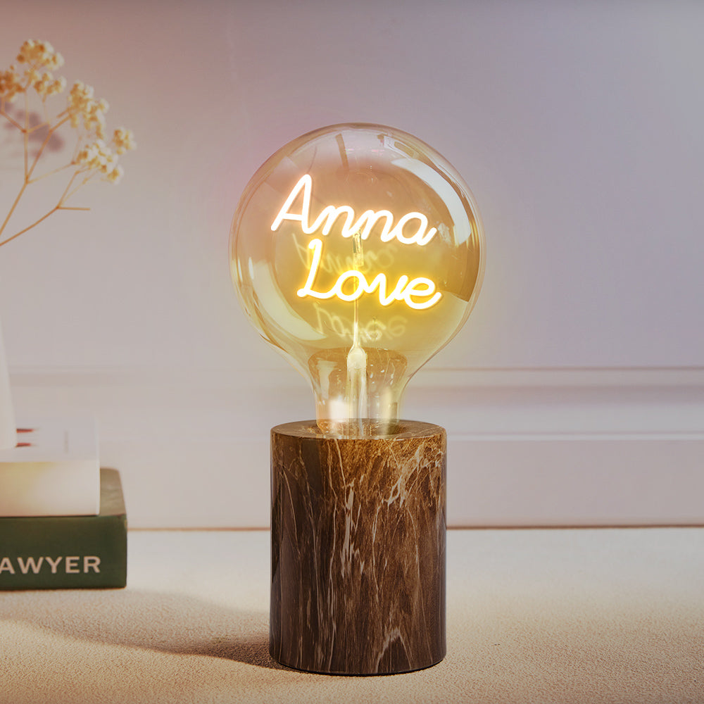 Custom Led Vintage Edison Filament Modeling Lamp Soft Light Bulbs Adjustable Brightness Wireless Base Colorful Lights Led