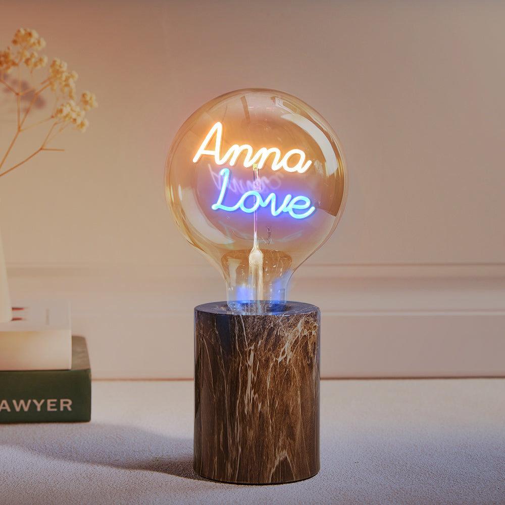 Custom Led Vintage Edison Filament Modeling Lamp Soft Light Bulbs Adjustable Brightness Wireless Base Colorful Lights Led