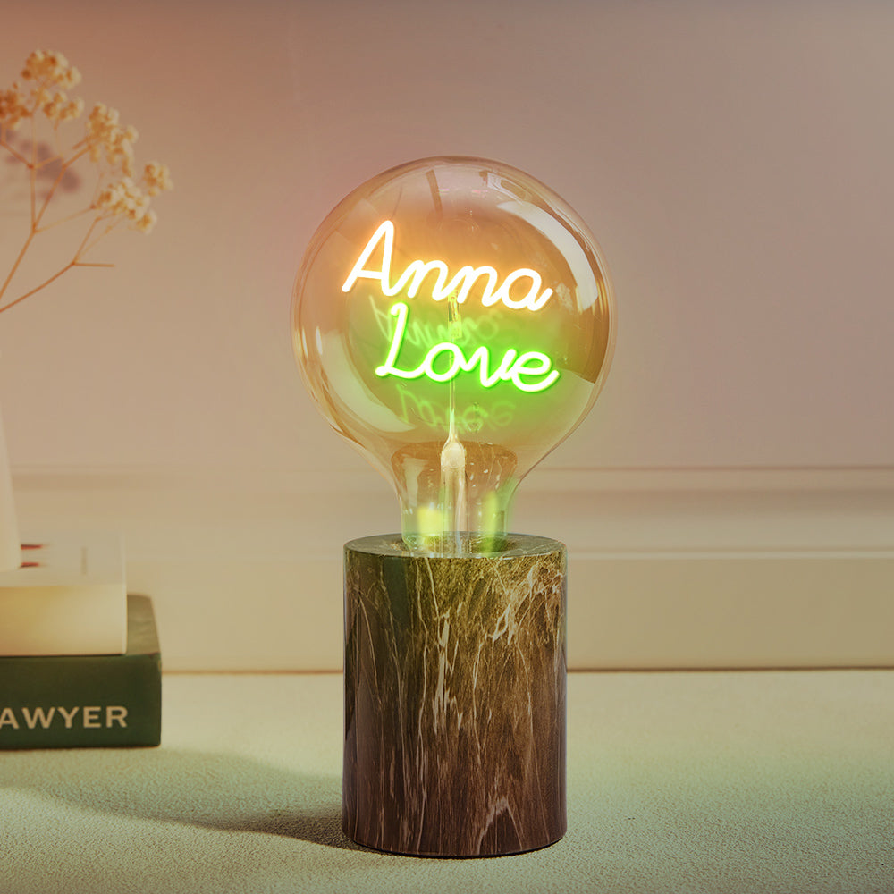 Custom Led Vintage Edison Filament Modeling Lamp Soft Light Bulbs Adjustable Brightness Wireless Base Colorful Lights Led