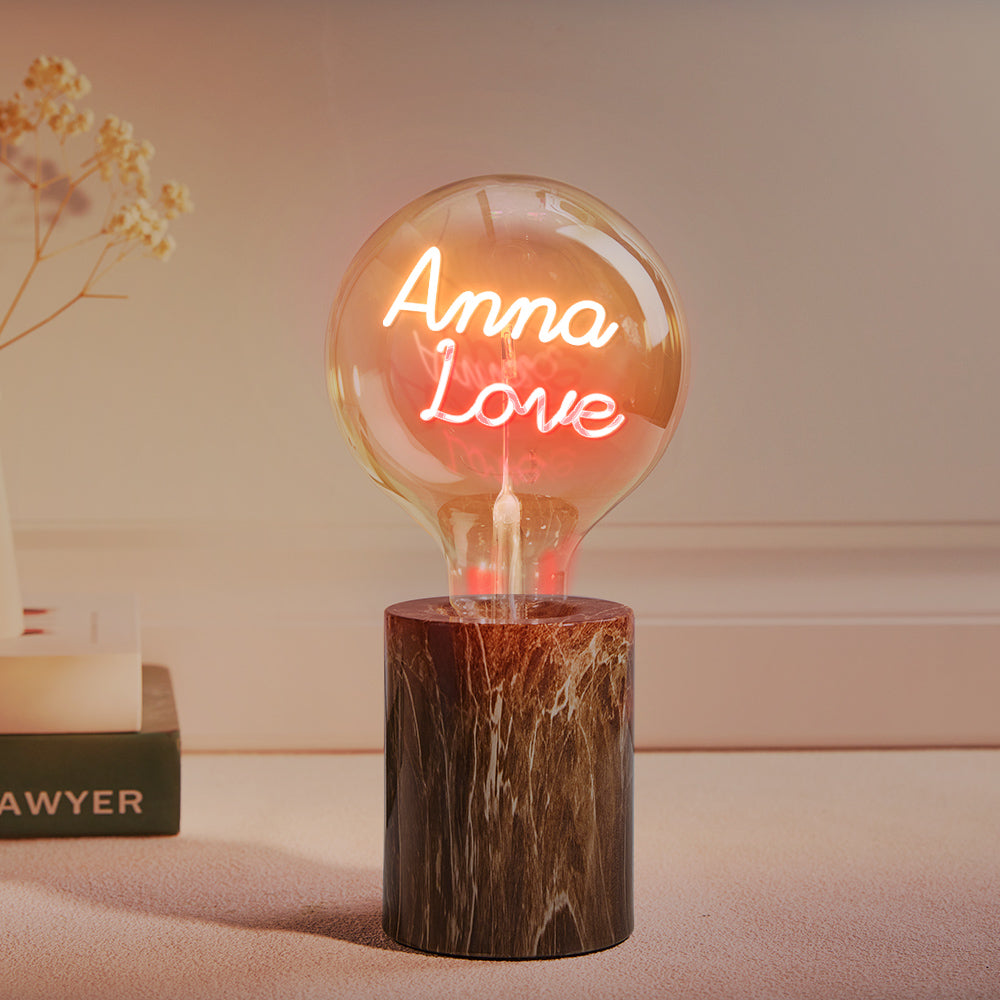 Custom Led Vintage Edison Filament Modeling Lamp Soft Light Bulbs Adjustable Brightness Wireless Base Colorful Lights Led