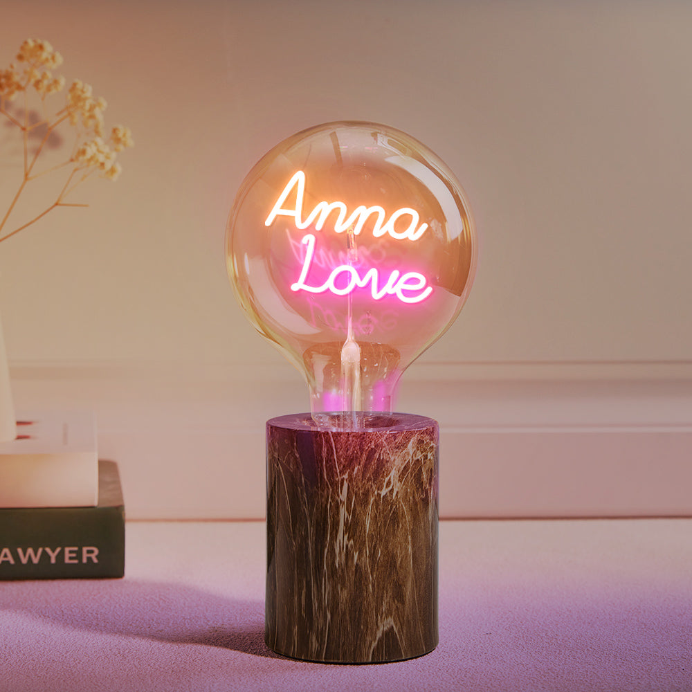 Custom Led Vintage Edison Filament Modeling Lamp Soft Light Bulbs Adjustable Brightness Wireless Base Colorful Lights Led