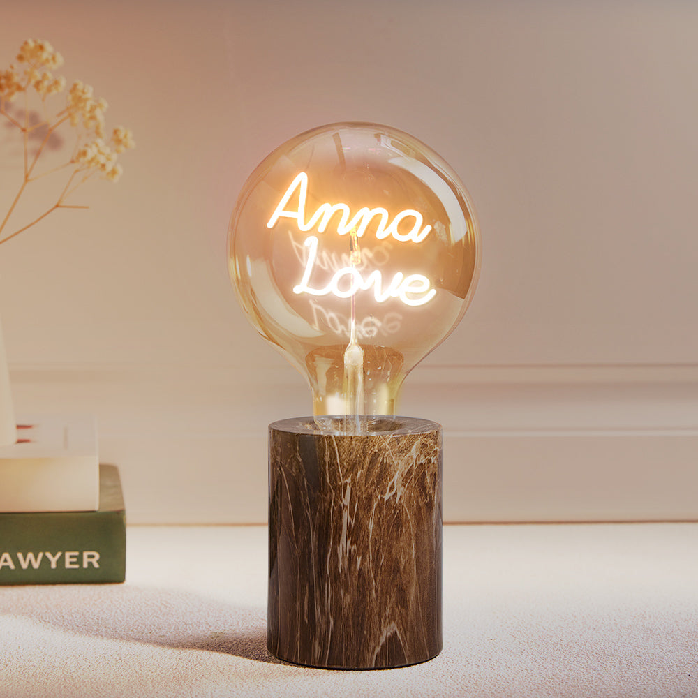 Custom Led Vintage Edison Filament Modeling Lamp Soft Light Bulbs Adjustable Brightness Wireless Base Colorful Lights Led