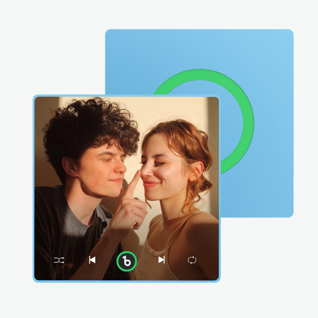 FridgeBeats Framed Custom Music Fridge Magnet New 4.0 Upgrade Custom Music And Photo Fridge Magnet Supports Bluetooth Connectivity