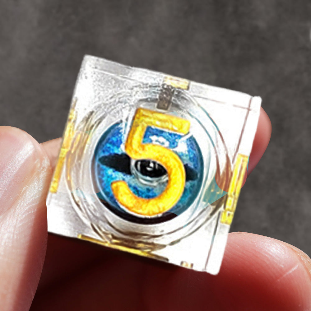 258632967423787019aLiquid Core Resin DnD Dice Dragon's Eye Dice DnD Dice Set