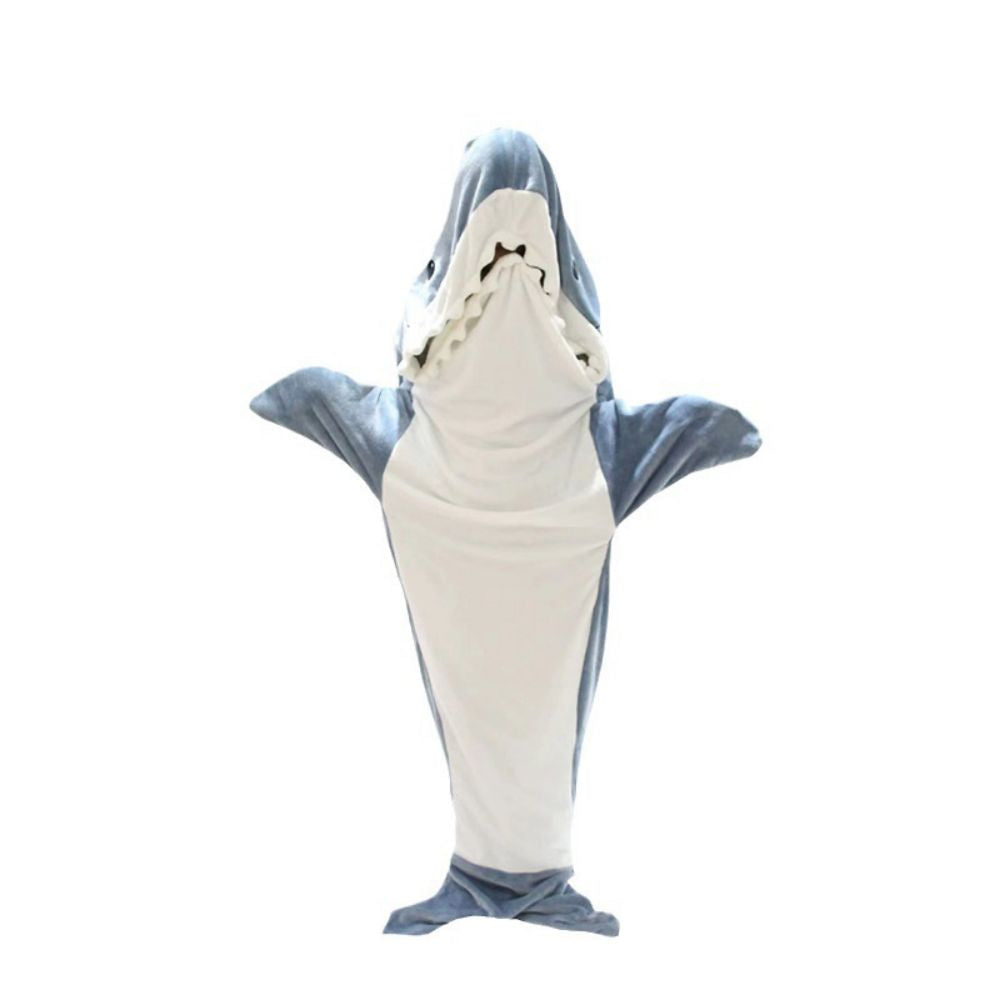 Shark Blanket Hoodie Wearable Shark Blanket Flannel Loungewear Shark Hoodie Sleeping Bag