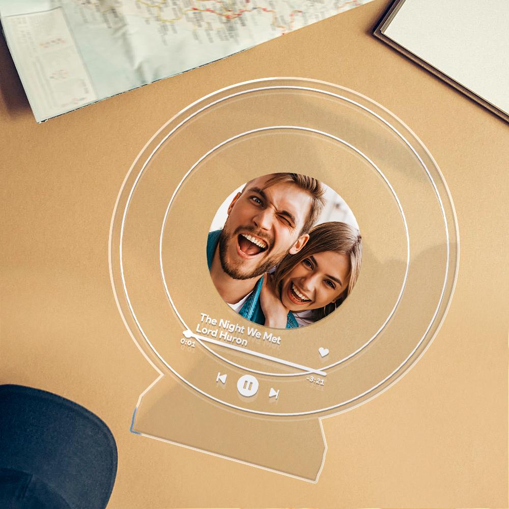 Personalised Gifts With Pictures Custom Night Light Home Decor Custom Song Plaque As Romantic Gift For Couple