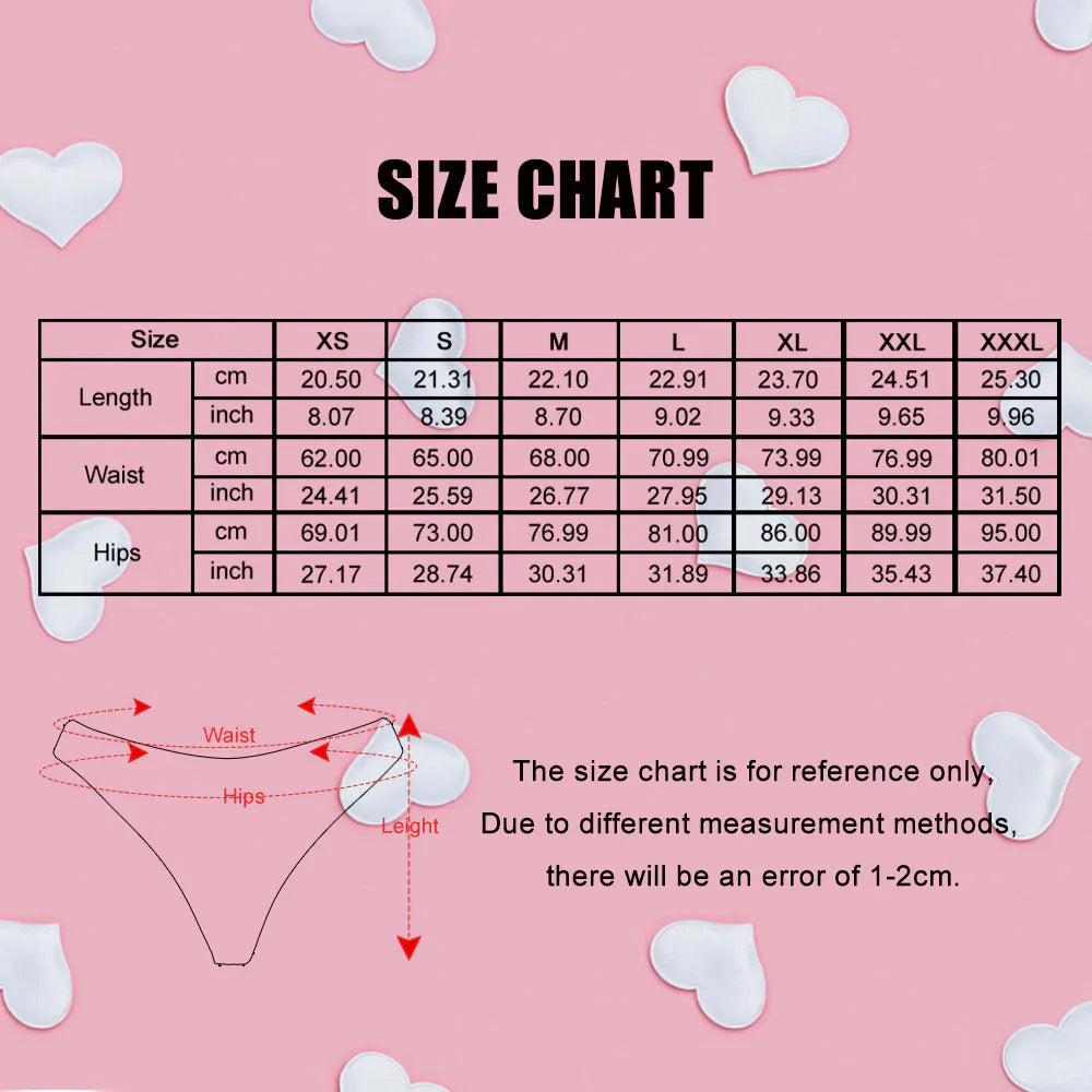 Custom Face Couple Matching Underwear Love Heart Personalised Funny Underwear Valentine's Day Gift