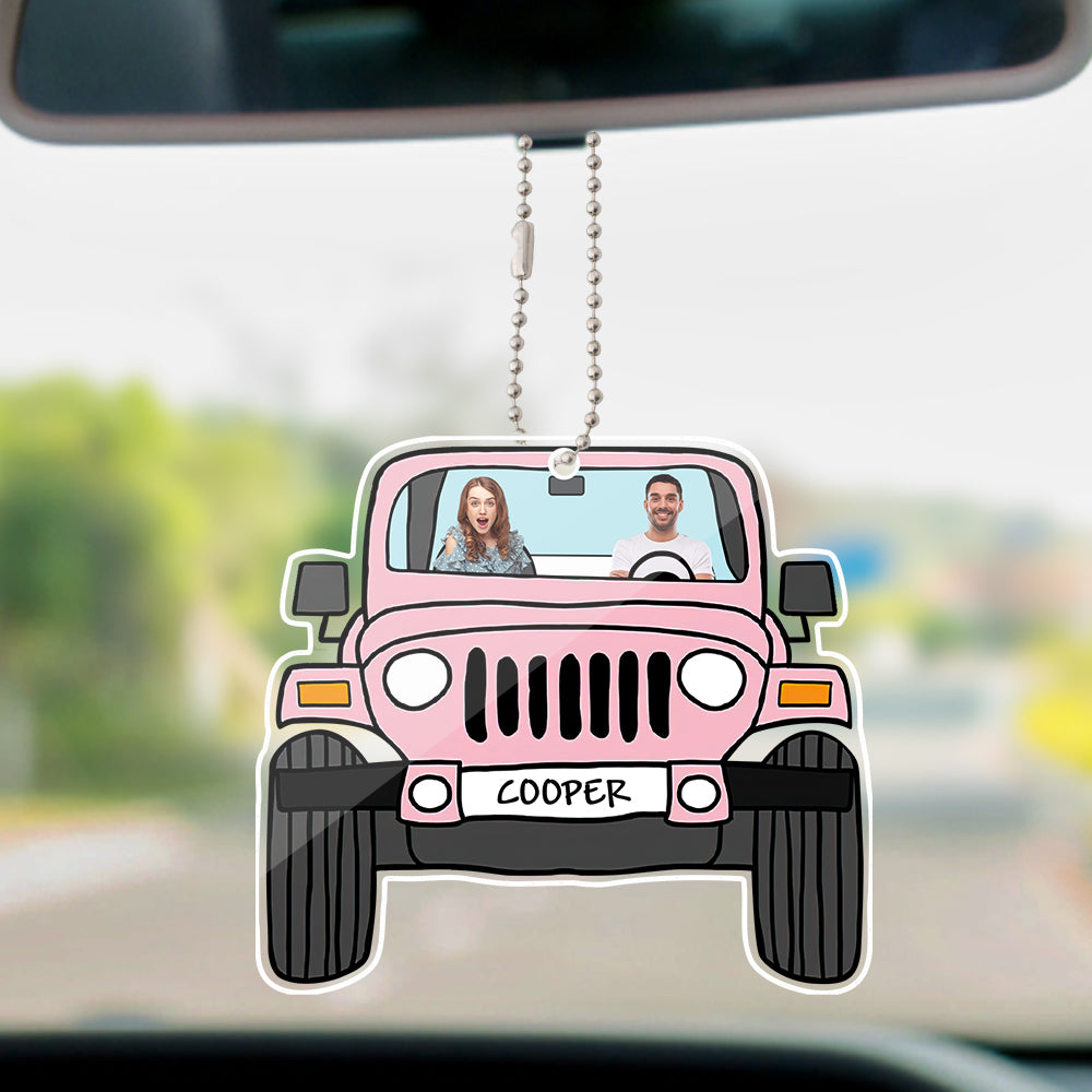 Personalised Off Road Car Photos Hanging Ornament - Double Sided