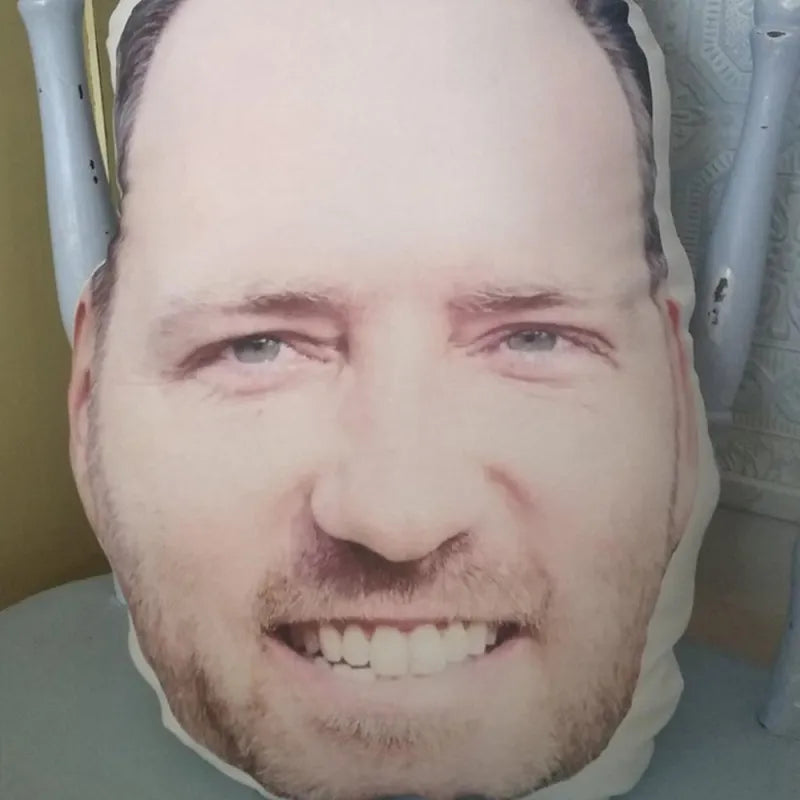 Custom Photo Pillow, Custom Face Pillow, 3D Portrait Pillow